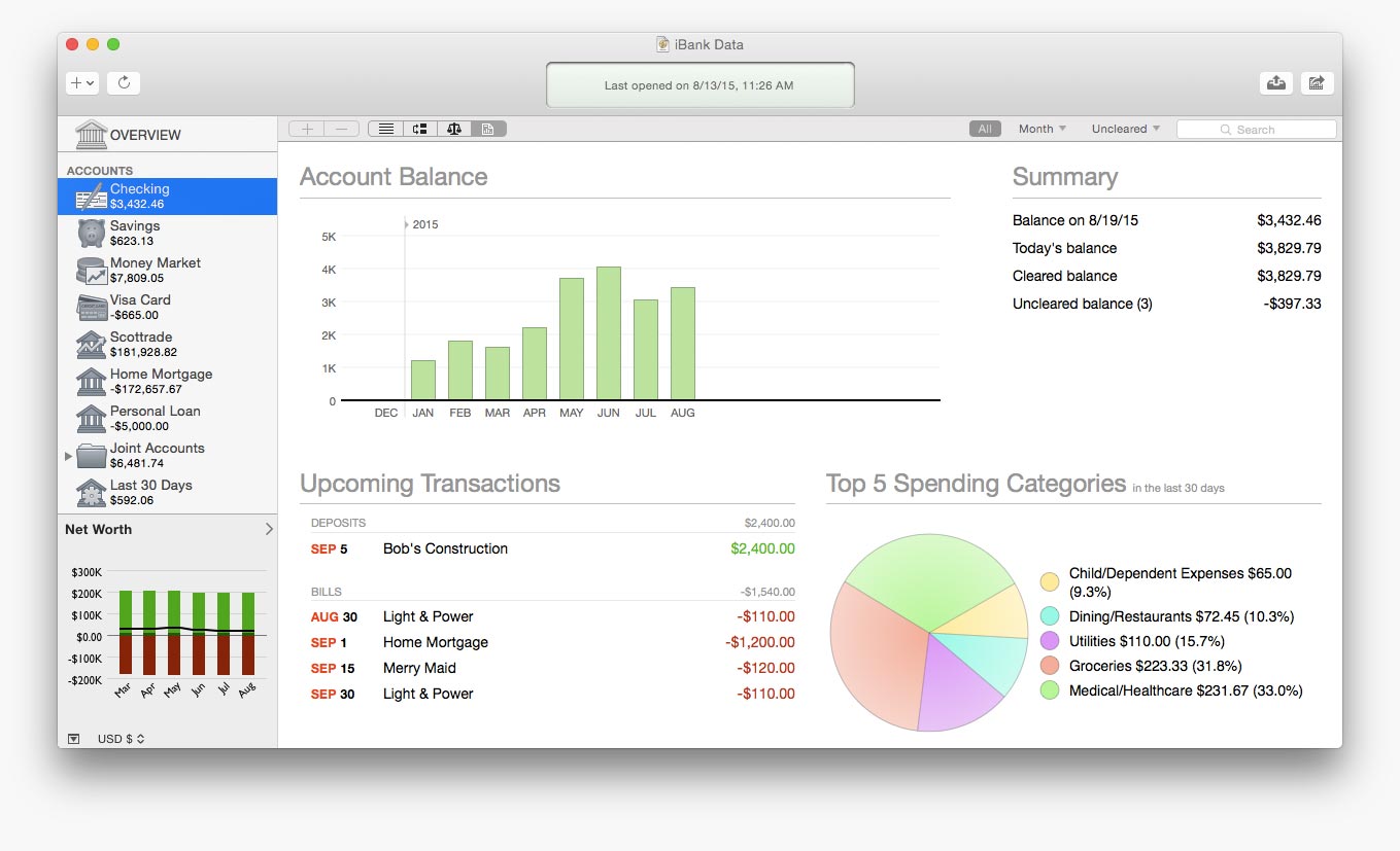 Apple Mac Personal Finance Software