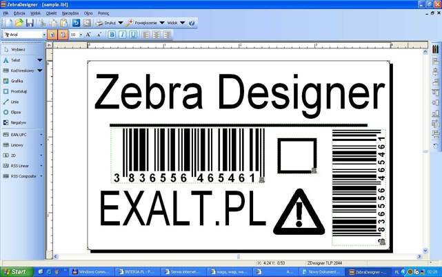 Labels for zebra gx430t